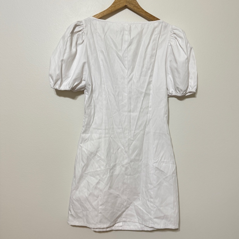 NEW Urban Outfitters Mini Button Down Dress Size Medium NWT White Bridal Beach - Picture 6 of 6